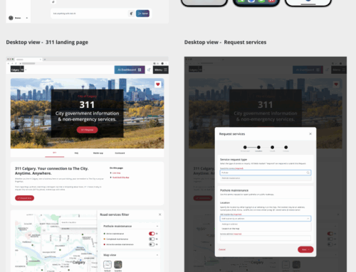 Concept for Calgary.ca 311 concept